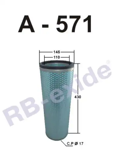 Фильтр воздушный A571 RB-EXIDE