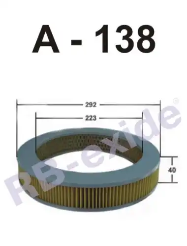 Фильтр воздушный A138 RB-EXIDE