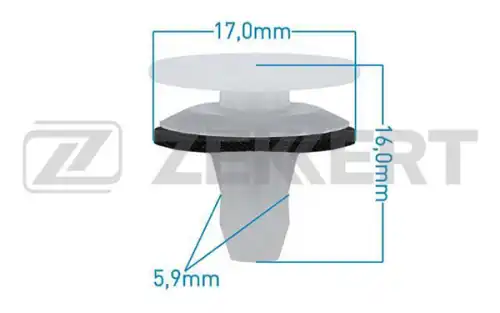 КЛИПСА ФОНАРЯ ЗАДНЕГО BE3450 ZEKKERT