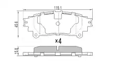 Тормозные колодки дисковые FREMAX FBP1695