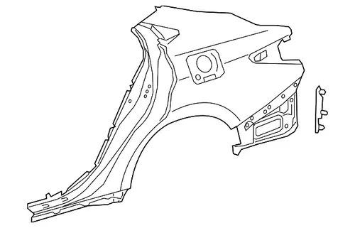 Крыло TOYOTA / LEXUS 6160133430