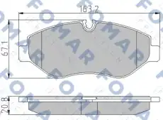 Тормозные колодки дисковые FOMAR FO921581