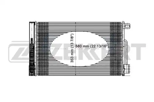Радиатор кондиционера (конденсатор) ZEKKERT MK3006
