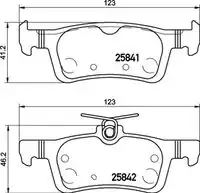 Тормозные колодки дисковые BREMBO P24204