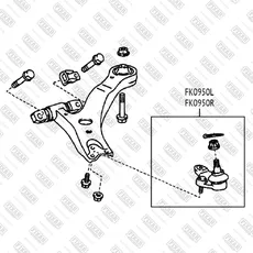 Шаровая опора FIXAR FK0950R
