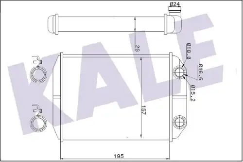 Радиатор печки KALE 346825