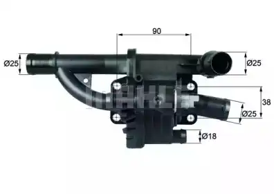 Термостат системы охлаждения HELLA TH4083