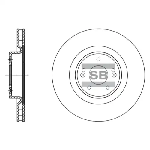 Тормозной диск SANGSIN SD1117