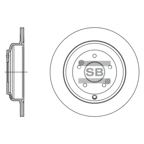 Тормозной диск SANGSIN SD1125