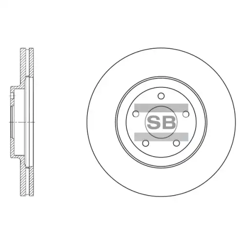 Тормозной диск SANGSIN SD4210