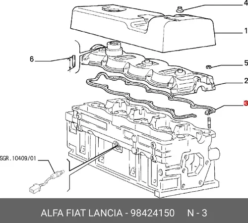 Прокладка клапанной крышки LANCIA 98424150