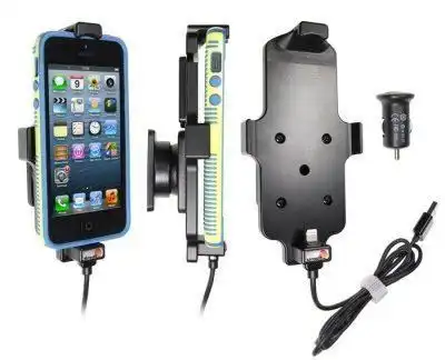 ДЕРЖАТЕЛЬ АКТ/КАБ. USB/АДАПТЕР В ПРИКУРИВАТЕЛЬ APPLE IPHONE 5/ 5S 521500 BRODIT