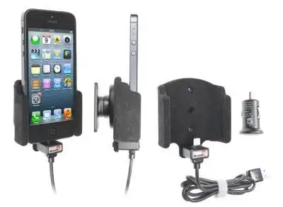 ДЕРЖАТЕЛЬ АКТ/КАБ. USB/АДАПТЕР В ПРИКУРИВАТЕЛЬ APPLE IPHONE 5/ 5S 521501 BRODIT