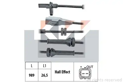 Датчик ABS KW 460096