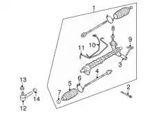 Рейка рулевая 4858065J52 SUZUKI