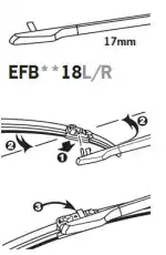 Щетка стеклоочистителя EFB5018L TRICO 500/20'' мм/"