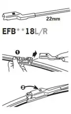 Щетка стеклоочистителя EFB5018L TRICO 500/20'' мм/"