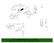 Ручка двери HONDA 72186TA5A71