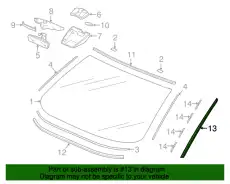 MOULDING ASSY, OUTSIDE 73152TVAA01 HONDA