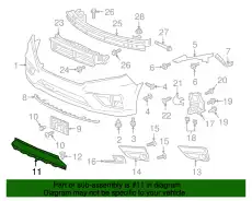 Решетка радиатора HONDA 71105THRA00
