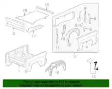 BUMPER 25871813 GM