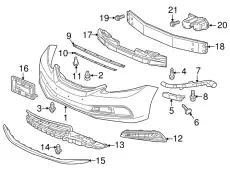 Решетка радиатора HONDA 71105TS8A51