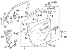 Подкрылок GM 23222302