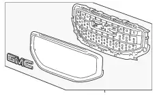 Решетка радиатора GM 84431667