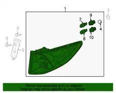 LAMP ASSY, REAR 33550THRA01 HONDA