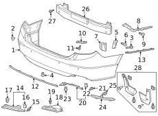 BUMBER COVER ASSY 04715TVAA61ZZ HONDA
