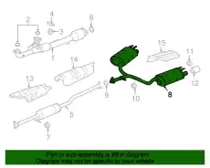 деталь 18307T2GA61 HONDA