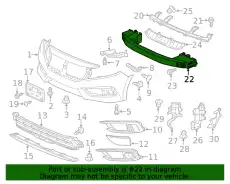 Усилитель бампера HONDA 71130TBAA01
