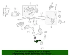 Ограничитель открывания двери авто HONDA 72380S00A01