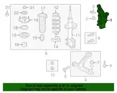 Кулак поворотный HONDA 51211TK8D00