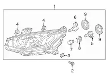 Фара HONDA 33150TBAA01