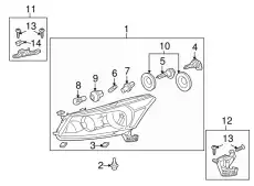 Фара HONDA 33100TP6A01