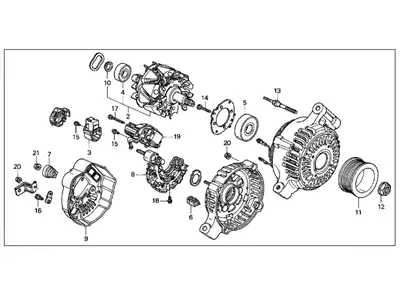 Генератор HONDA 31100-PRB-013