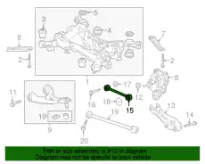 ARM, L. RR. CONTROL 52345-TG7-A01 HONDA