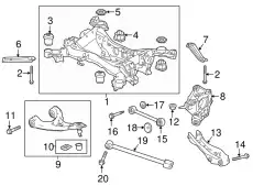 ARM, L. RR. CONTROL 52345-TG7-A01 HONDA