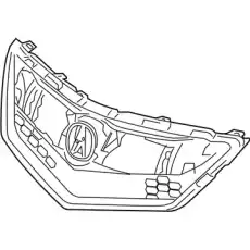 Решетка радиатора HONDA 71121-TX4-A51