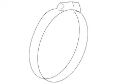 CLAMP, AIR FLOW (89) 17314-R40-003 HONDA