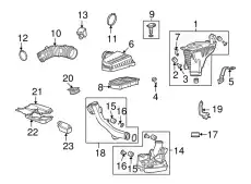 CLAMP, AIR FLOW (89) 17314-R40-003 HONDA