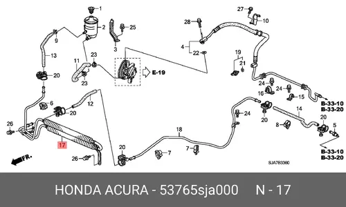 COOLER 53765-SJA-000 HONDA