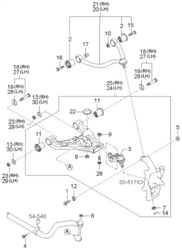 Болт м12 545193E001 HYUNDAI
