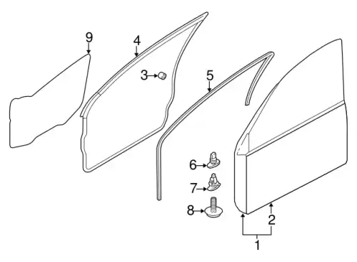 Ручка двери MITSUBISHI MR525759
