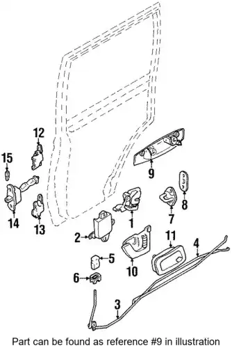 Ручка двери MITSUBISHI MR313579