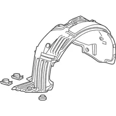 Подкрылок HONDA 74151-TZ5-A21