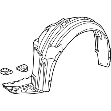 Подкрылок HONDA 74101-TK4-A01
