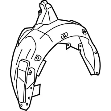 Подкрылок HONDA 74551-TK4-A00