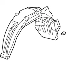 Подкрылок HONDA 74551-TJB-A01